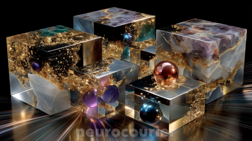 Four-interlocking-geometric-prisms-floating-over-a-reflective-black-surface--each-prism-representing-Form-Texture-Color-Vibe--pulsing-with-distinct-neon-glows-gold-copper-emerald--136a288343fed37882.png