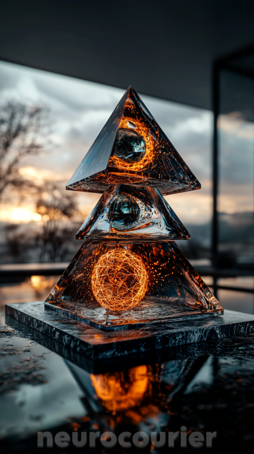 Four-interlocking-geometric-prisms-floating-over-a-reflective-black-surface--each-prism-representing-Form-Texture-Color-Vibe--pulsing-with-distinct-neon-glows-gold-copper-emerald--1807ee406f9fd9efd3.png