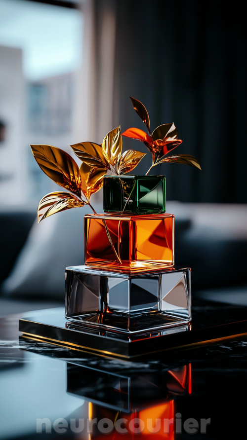 Four-interlocking-geometric-prisms-floating-over-a-reflective-black-surface--each-prism-representing-Form-Texture-Color-Vibe--pulsing-with-distinct-neon-glows-gold-copper-emerald--20b4ee75a77012c17e.png